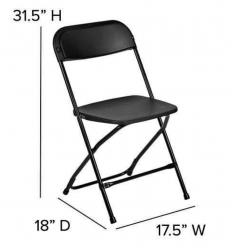 chair 1712197875 Black folding chair