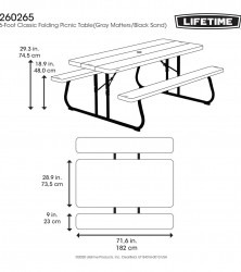 IMG 4965 1723233638 6' Picnic Tables